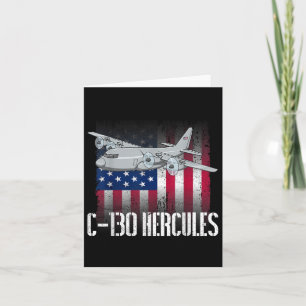 Cartão O Veterano salgado C-130 Hércules Hercules America