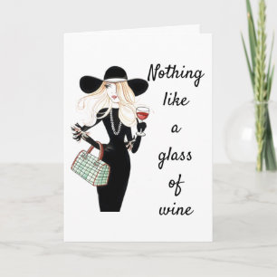 CARTÃO O VINHO VAI FAZÊ-LO NÃO SE IMPORTAR COM A VELHICE