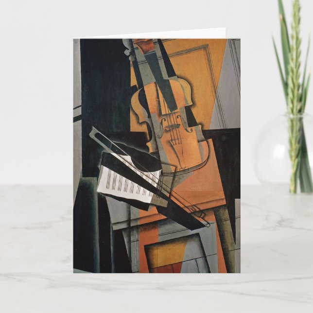 Cartão O violino, 1916 (Frente)