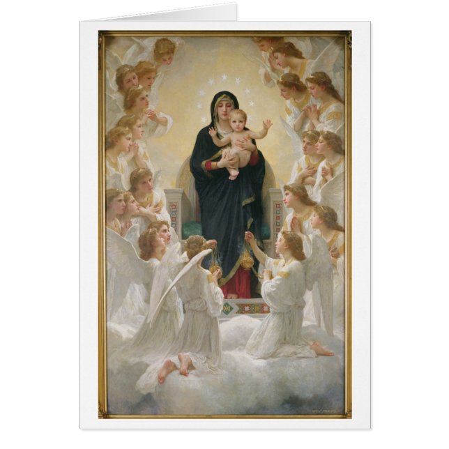 Cartão O Virgin com Anjo, 1900 (Frente)