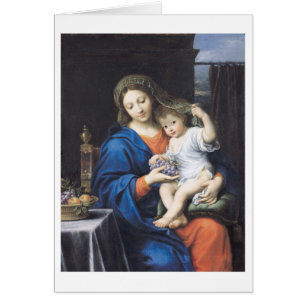 Cartão O Virgin das uvas, 1640-50