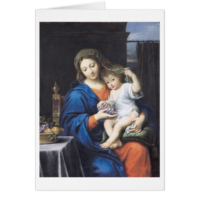 Cartão O Virgin das uvas, 1640-50 (Frente)