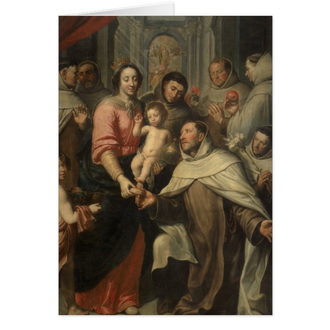 Cartão O Virgin do Carmelites (Frente)