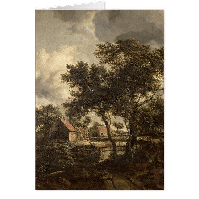 Cartão O Watermill, c.1660 (Frente)