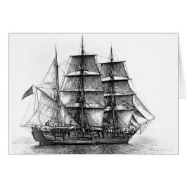 Cartão O Whaler Charles W. Morgan