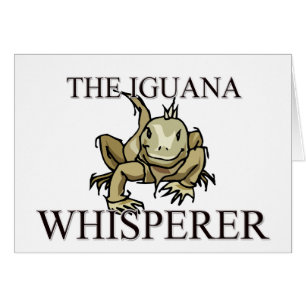 Cartão O Whisperer da iguana