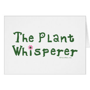 Cartão O whisperer da planta