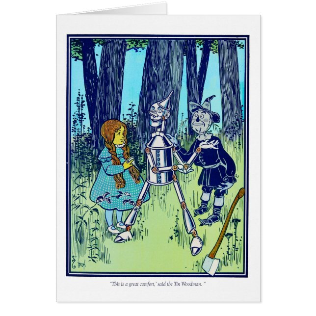 Cartão O Wizaed da onça: Este é um grande conforto (Frente)