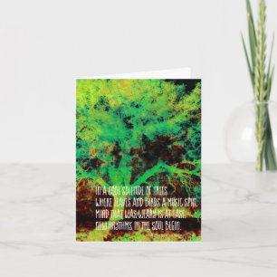 Cartão Oak Tree Poetry All Occassions