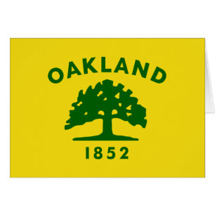 Cartão Oakland, California Flag