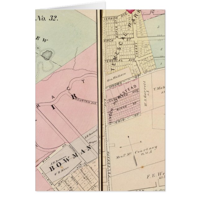 Cartão Oakland, vizinhança 1112 (Frente)