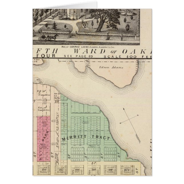Cartão Oakland, vizinhança 4 (Frente)