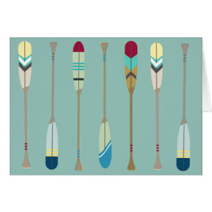 Cartão Oars de Vintage