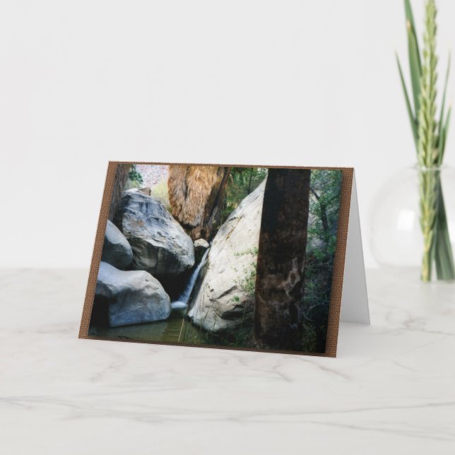 Cartão Oásis do deserto (Frente)