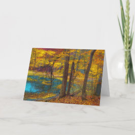 Cartão Oásis do outono