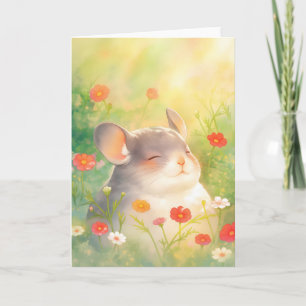 Cartão Oásis Floral da Chinchila