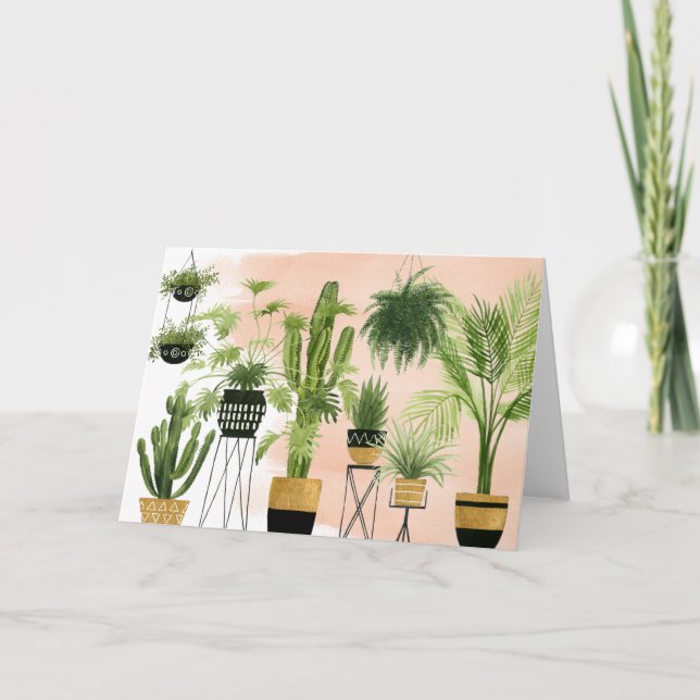 Cartão Oásis Interior| Inclinação vegetal (Frente)