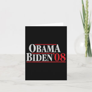Cartão Obama 08 Shirt - Campanha Retroativa Obama Biden