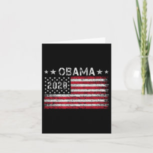 Cartão Obama 2028 Retro Vintage U Bandeira Americana Polí