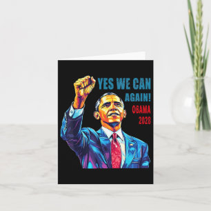 Cartão Obama 2028 Sim Podemos Novamente Obama 48º Preside