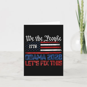 Cartão Obama 2028 Vamos Corrigi-Lo.