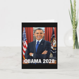 Cartão Obama 2028 Vota Obama Para Presidente 2028