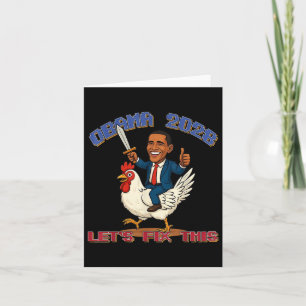 Cartão Obama Chicken Gamer Vamos Consertar Este Humor Pat