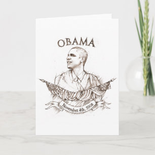 Cartão Obama Commemorative Greeting Card