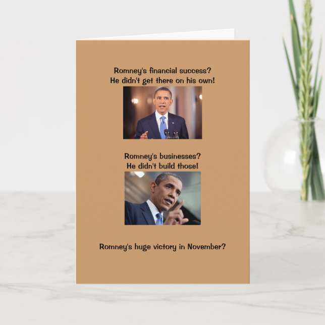 Cartão Obama no sucesso (Frente)
