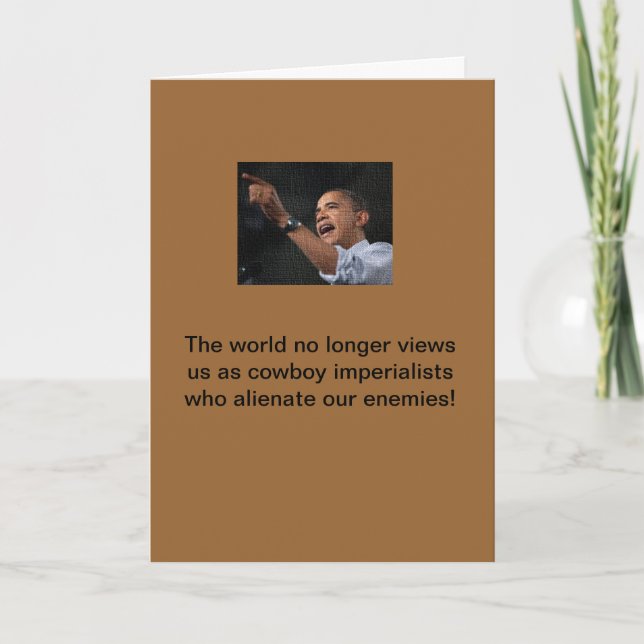 Cartão Obama, o imperialista (Frente)