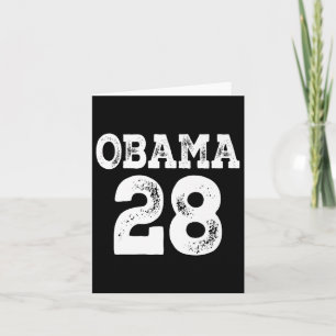 Cartão Obama Para Presidente 2028 Jersey 28 Premium