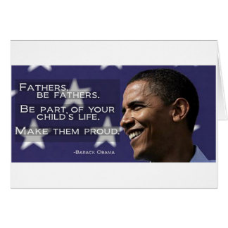 Cartão Obama Torne seus filhos orgulhosos
