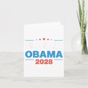 Cartão Obama Vintage Presidente 2028 Obama