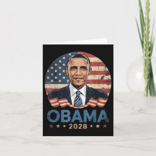 Cartão Obama Vintage Presidente 2028 Obama _17