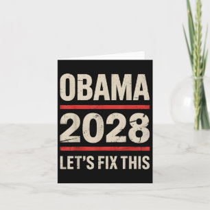 Cartão Obama Vintage Presidente 2028 Obama _24