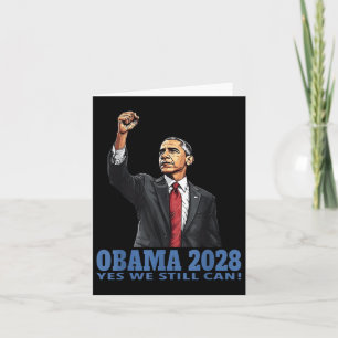 Cartão Obama Vintage Presidente 2028 Obama _6