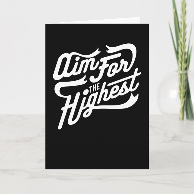 Cartão Objetivo Para O Mais Alto (Frente)