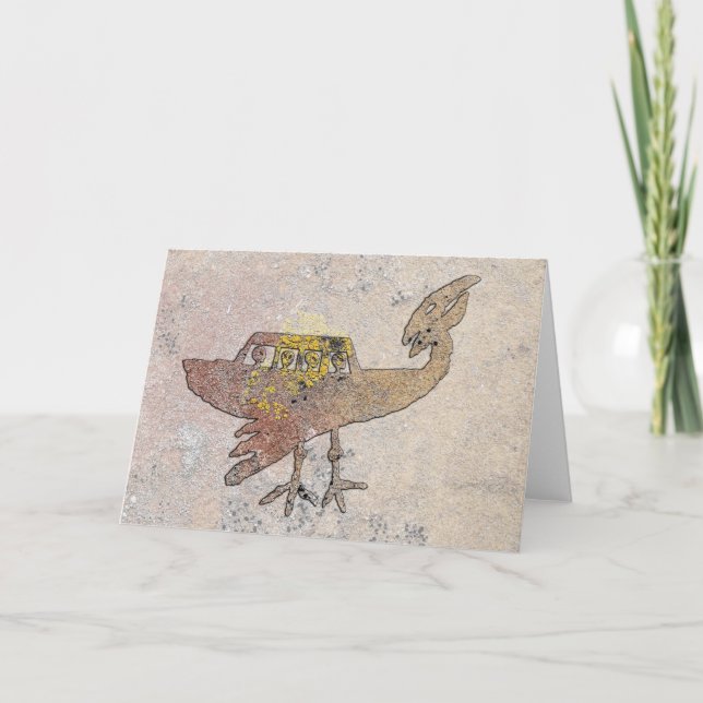 Cartão Objeto de Voo Não Identificado Petroglicph (Frente)