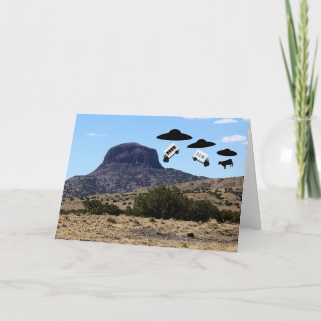 Cartão Objeto Voador Não Identificado (Frente)