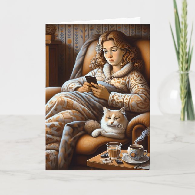 Cartão Obrigado a um amigo online | Cronicamente Ill (Frente)