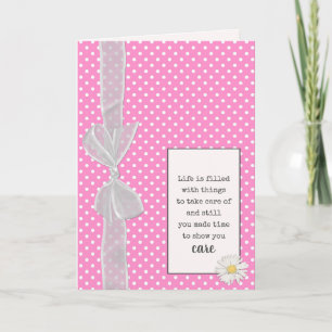 Cartão Obrigado Arco no Bolinhas