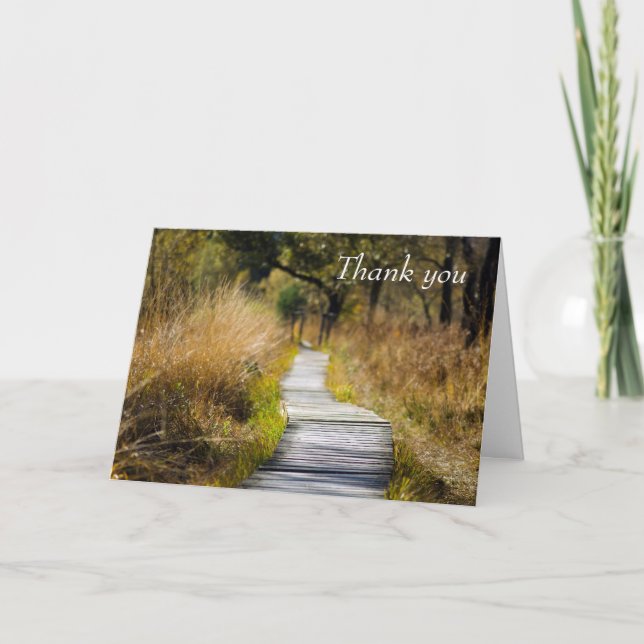 Cartão Obrigado, Caminho para a Paz (Frente)