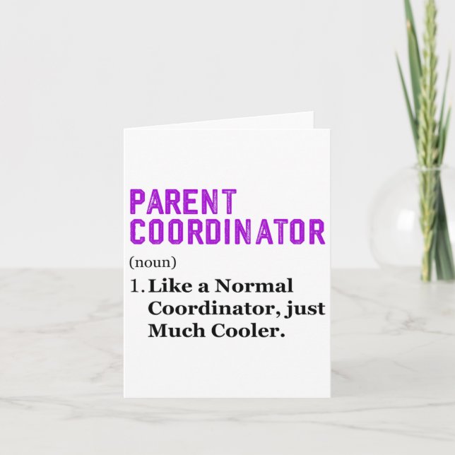 Cartão Obrigado Coordenador-Pai do Dia de Apreciação (Frente)