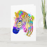 Obrigado da zebra do Splatter da pintura da
