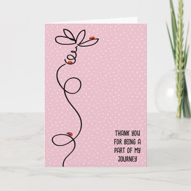 Cartão Obrigado, Damybugs. (Frente)