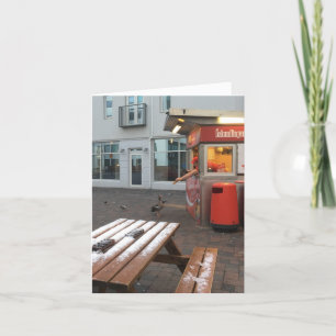 Cartão obrigado de almoço grátis