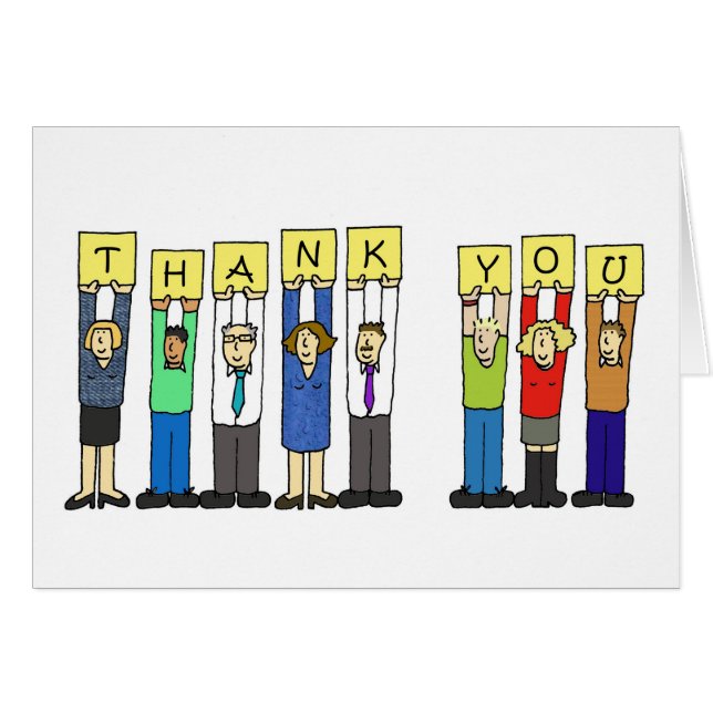 Cartão Obrigado de todos nós (Frente Horizontal)