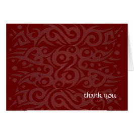 Cartão OBRIGADO DESIGN TRIBAL Bat Mitzvah Bar-You Card