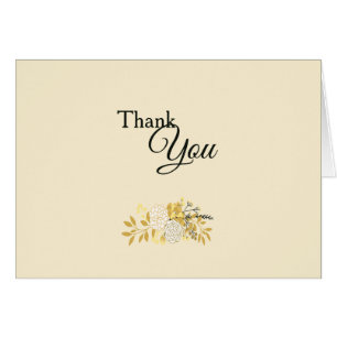 Cartão Obrigado floral ensolarado você horizontal (foto