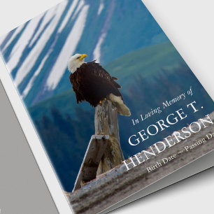 Cartão Obrigado fúnebre você carda a águia americana 1